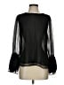 Stellah Black Long Sleeve Blouse Size S - photo 1