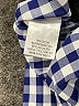 UNTUCKit 100% Cotton Checkered-gingham Blue Long Sleeve Button-Down Shirt Size 4 - photo 8