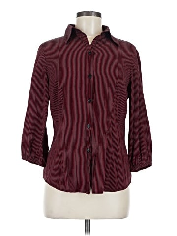 DressBarn 3/4 Sleeve Button-Down Shirt (view 1)