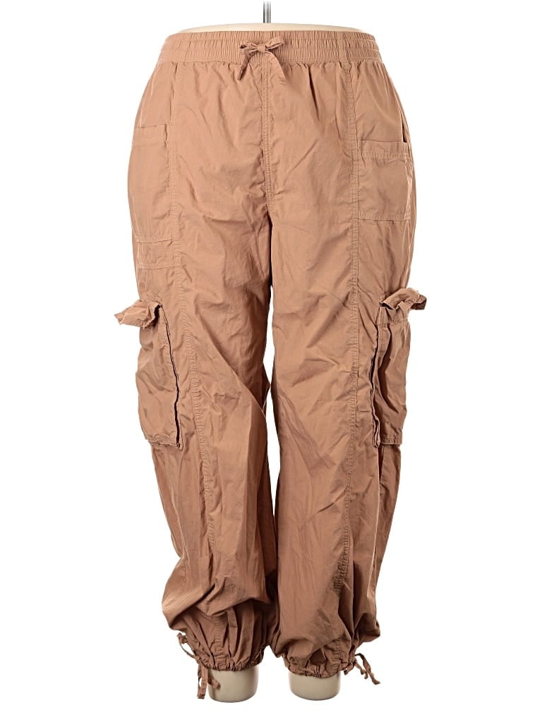 Pre-owned Aerie Cargo Pants In Tan