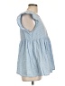 Unbranded 100% Polyester Blue Short Sleeve Top Size L - photo 4