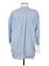 Zara Stripes Blue Long Sleeve Button-Down Shirt Size S - photo 2