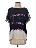 DKNY Tie-dye Purple Short Sleeve Blouse Size S - photo 1