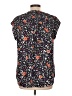 Daniel Rainn Floral Black Short Sleeve Blouse Size L - photo 2