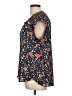Daniel Rainn Floral Black Short Sleeve Blouse Size L - photo 5