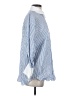 Zara Stripes Blue Long Sleeve Button-Down Shirt Size S - photo 4