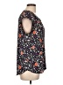 Daniel Rainn Floral Black Short Sleeve Blouse Size L - photo 4