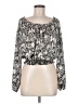 MICHAEL Michael Kors 100% Polyester Silver Long Sleeve Blouse Size M - photo 1