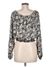 MICHAEL Michael Kors 100% Polyester Silver Long Sleeve Blouse Size M - photo 2