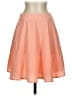 Dina Be 100% Polyester Solid Orange Casual Skirt Size S - photo 1