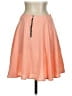Dina Be 100% Polyester Solid Orange Casual Skirt Size S - photo 2