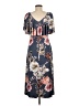 Connected Apparel Floral Blue Casual Dress Size 6 - photo 2