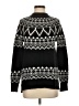 Ann Taylor LOFT Argyle Black Turtleneck Sweater Size S - photo 1