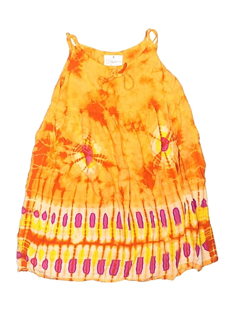 Pre-owned Assorted Brands Kids' Dress In Orange