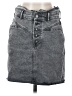 Express Gray Denim Skirt Size 2 - photo 1