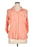 Worthington 100% Rayon Orange 3/4 Sleeve Button-Down Shirt Size 1X - photo 1