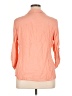 Worthington 100% Rayon Orange 3/4 Sleeve Button-Down Shirt Size 1X - photo 2