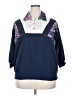 Assorted Brands Color Block Blue 3/4 Sleeve Button-Down Shirt Size 2X - photo 1