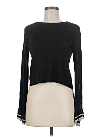 Zara W&B Collection Long Sleeve Top (view 1)