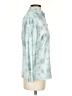 Vince. 100% Silk Paisley Teal 3/4 Sleeve Silk Top Size XXS - photo 4