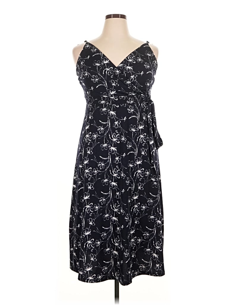 Pre-owned Kaileigh Casual Dress In Black
