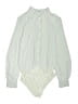 Kate Kasin Ivory Long Sleeve Blouse Size S - photo 1