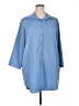 Unbranded 100% Polyester Blue 3/4 Sleeve Blouse Size 0X - photo 1