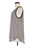 Ann Taylor LOFT 100% Polyester Silver Tank Top Size M - photo 5