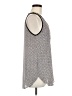 Ann Taylor LOFT 100% Polyester Silver Tank Top Size M - photo 4
