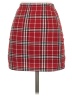 Shein Plaid Red Casual Skirt Size 2 - photo 2