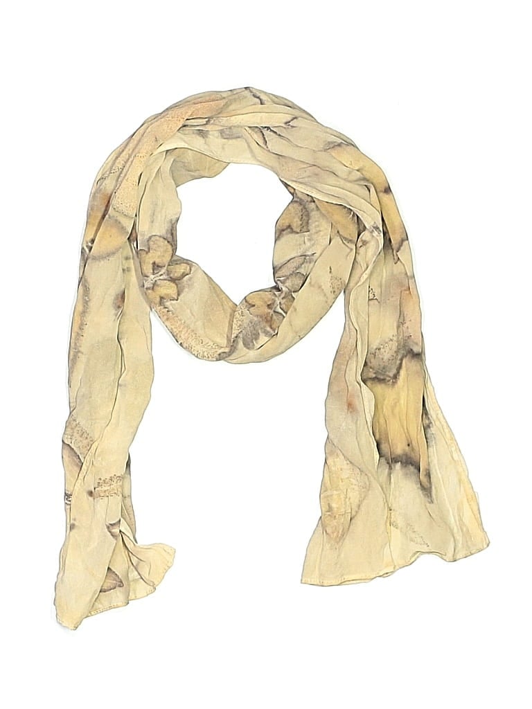 Pre-owned Assorted Brands Scarf In Tan