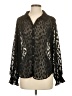 Vince Camuto 100% Polyester Animal Print Black Long Sleeve Blouse Size S - photo 1