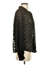 Vince Camuto 100% Polyester Animal Print Black Long Sleeve Blouse Size S - photo 4