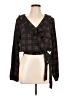 Lumiere 100% Polyester Black Long Sleeve Blouse Size L - photo 1