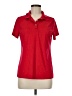 Hanes 100% Polyester Red Short Sleeve Polo Size M - photo 1