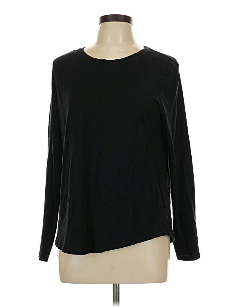 Pre-owned Old Navy Long Sleeve T-shirt In Black