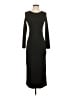 Shein Solid Black Casual Dress Size 2 - photo 1
