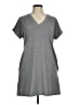 Unbranded 100% Polyester Solid Gray Casual Dress Size M - photo 1