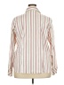 Notations Stripes Ivory Long Sleeve Button-Down Shirt Size 2X - photo 2