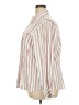 Notations Stripes Ivory Long Sleeve Button-Down Shirt Size 2X - photo 5