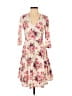 ASOS Floral Ivory White Cocktail Dress Size 4 - photo 1
