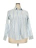 Eddie Bauer Stripes Blue Long Sleeve Button-Down Shirt Size XXL - photo 1