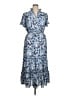 Max Studio 100% Polyester Floral Blue Casual Dress Size 1X - photo 1