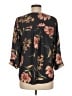 DR2 Floral Black 3/4 Sleeve Blouse Size M - photo 2