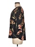 DR2 Floral Black 3/4 Sleeve Blouse Size M - photo 5