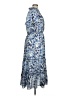 Max Studio 100% Polyester Floral Blue Casual Dress Size 1X - photo 4