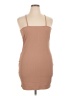 Shein Curve 100% Polyester Solid Tan Casual Dress Size 1X - photo 1