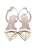 J.Crew 100% Leather Metallic Ivory Gold Mule/Clog Size 7 - photo 2