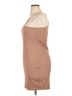 Shein Curve 100% Polyester Solid Tan Casual Dress Size 1X - photo 5