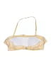 Unbranded Stripes Yellow Swimsuit Top Size S - photo 2